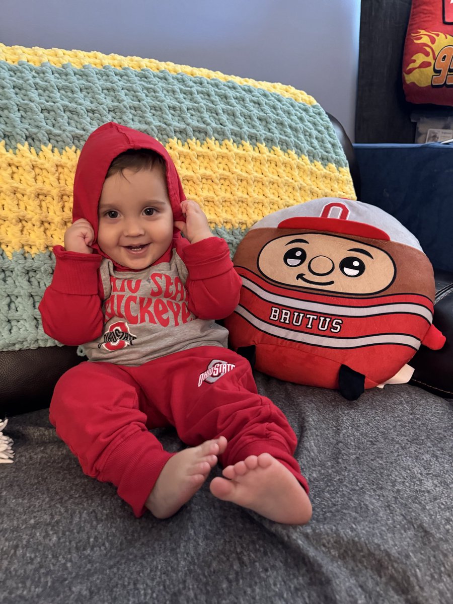 My sister doesn’t like football but she does love when I buy my nephew stuff. Buckeye baby!