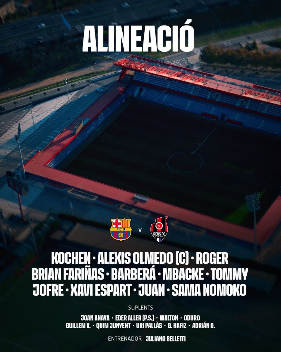 Barca Atletic Starting XI vs Reus FC Reddis
Link: youtube.com/live/-RirDmjgr…