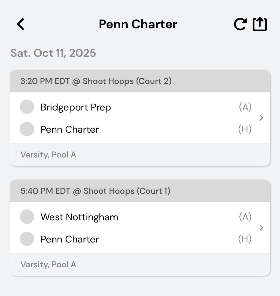 PCquakersBBall's tweet photo. Schedule for today’s action in the @madehoops Northeast Preview @ Shoot Hoops in KOP. 

Livestream link: https://t.co/QDa9vXMHuX https://t.co/BbJwrsyUvu