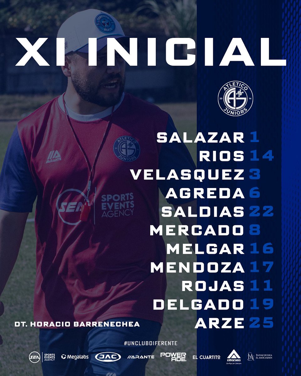 ClubAtleticoJrs's tweet photo. ¡𝗫𝗜 𝗜𝗻𝗶𝗰𝗶𝗮𝗹! ⚽️💙⚔️

🆚 Ferroviario 

#AtléticoJuniors 
#UnClubDiferente
#CuadroEmpresarial https://t.co/Zvo67cPj00