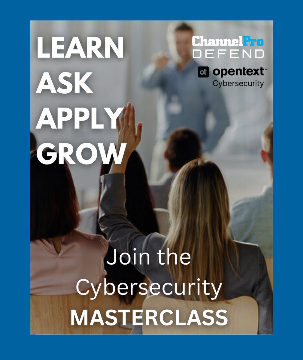 ChannelProSMB's tweet image. Modern SMBs buyers demand more, including AI expertise. At ChannelPro DEFEND: Irvine (Nov 12–13), learn from OpenText Cybersecurity how MSPs can simplify operations and grow recurring revenue.
Register now: hubs.li/Q03MbYNb0