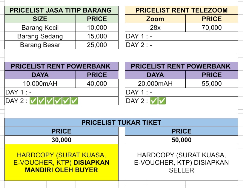 jaehyvcie's tweet image. OPEN SEWA POWERBANK FOR LIVIN&apos; FEST MUSIC SECTOR K 

📎RENT POWERBANK
— 10.000mAh✅✅✅✅✅✅
— 20.000mAh✅✅

📎Battery; 20K/4pcs

📎Jasa Titip Barang; Start 10K

📍PIK 2 

t. open jasa rental powerbank titip barang pb konser kpop
#LivinFest #SECTORK2025 #ENHYPEN #ILLIT #SUHO