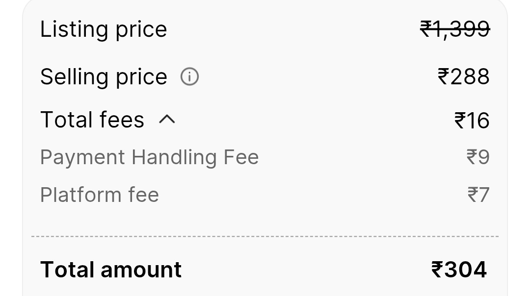 Wtf is payment handling fee??😭

<a href="/Flipkart/">Flipkart</a>