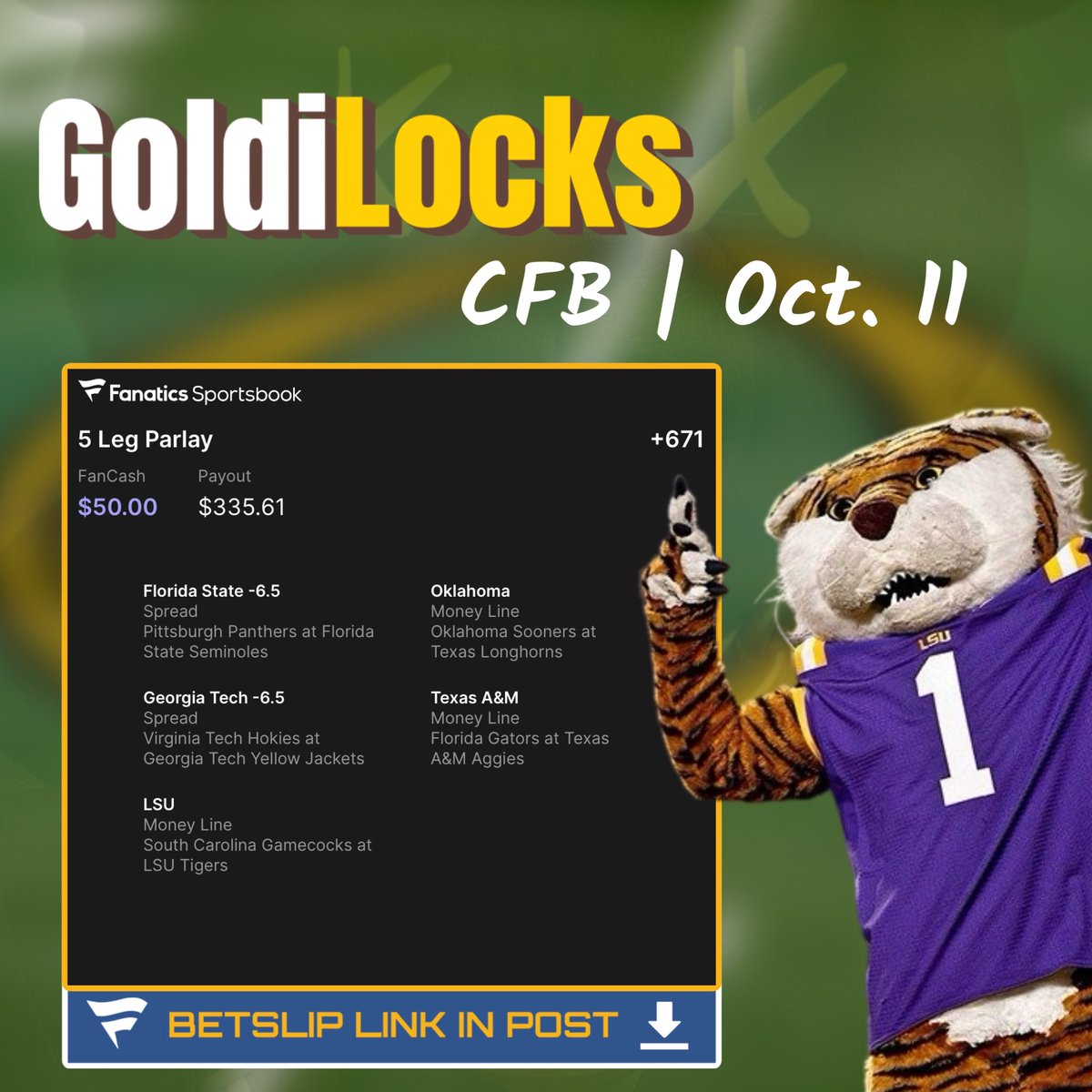 GoldiLocks tweet media