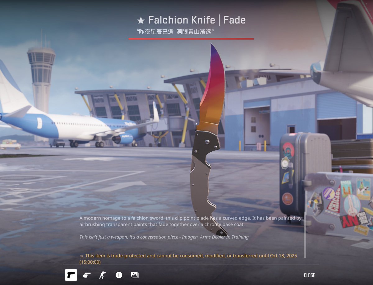 Gonstcs's tweet image. 🔥CS2 KNIFE GIVEAWAY

🎁 FALCHION FADE ($500)

➡️To enter

✅Follow + Like + Retweet
✅Join the NEW discord discord.gg/PgsVWttggX
✅React 🎉

⏳14 Days

#csgo #cs2 #cs2giveaway #freeskins #giveaway