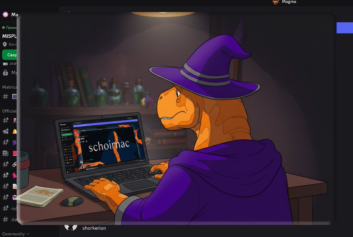 MLevockin's tweet photo. Mona staked their MON on @MagmaStaking, restaking gMON on partner platforms (https://t.co/V0f7b6oyRD) and chilling in Discord: https://t.co/c2SLXbg4Jx
Today, they're puzzling over a word from s c h o i r n a c.
First to guess it? 😎
#MagmaStaking #Monad #gmagmateam