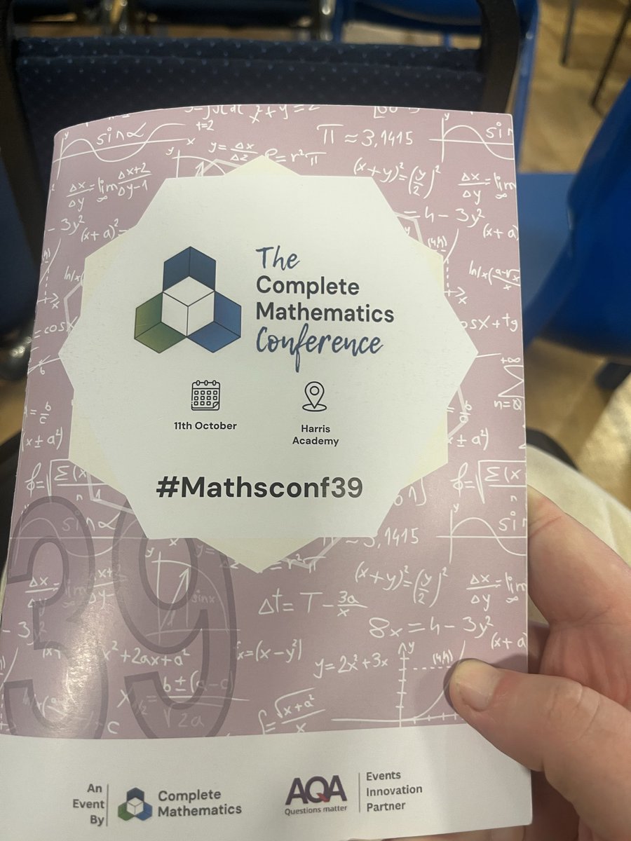 Excellent day at #MathsConf39 - really enjoyable day and got some new ideas to try