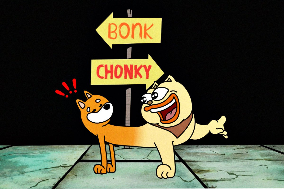 CHONKY (@chonkycom) on Twitter photo THE $CHONKY AND $BONK AGE IS UPON US THE $CHONKY AND $BONK AGE IS UPON US