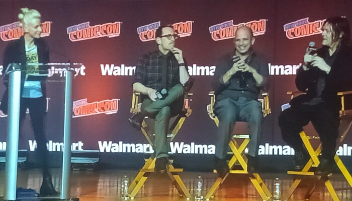 FilmBook_AMC's tweet photo. NEW YORK COMIC CON 2025 - DAY TWO: Norman Reedus, Tina Romero, THE WALKING DEAD: DARYL DIXON [AMC+, NYCC 2025] 

Link: https://t.co/6aepNGBjOS

#FilmBook #AMCPlus #ComicCon #Convention #NewYorkComicCon #NormanReedus #TheWalkingDeadDarylDixon #TinaRomero #TVShowNews https://t.co/KZZ7Oj9REs