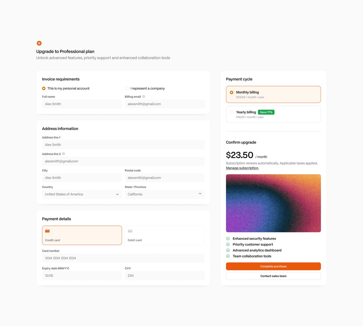 DesignSiddharth's tweet image. Today I made this plan upgrade screen. Also had lots of fun exploring various design systems for inspiration.
w/ @figma