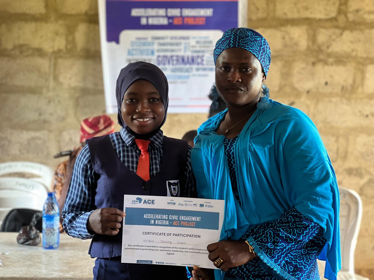 ilead4africa's tweet image. In honor of the #InternationalDayoftheGirlChild, Our #ProjectACEFellows, @ayo_adegbenro led training in Oyo State, empowering girls in leadership, advocacy, & civic engagement. Advancing inclusive democracy & amplifying young women’s voices in Nigeria.
#iLeadAfrica #ACEinNG