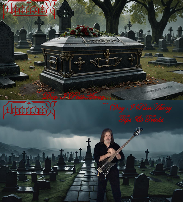 CrystalCrownPrd's tweet photo. 💀~ 𝕯𝖆𝖞 𝕴 𝕻𝖆𝖘𝖘 𝕬𝖜𝖆𝖞💀
A video of the Frédéric #Chopin inspired funeral march 4-string bass solo:
💀 https://t.co/FPd2mAlXRE  🪦

Tutorial video for #bassists of tips &amp; tricks on how to play it:
💀 https://t.co/ln7ghg8N0s 🪦

#FuneralMarch #BassPlayer #Halloween2025 https://t.co/CRLIkLew75
