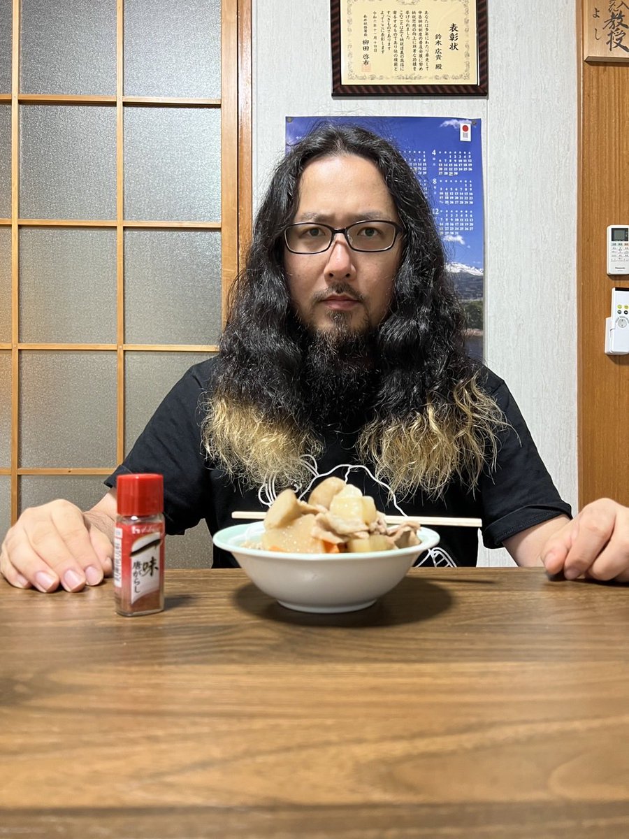 ryu1300ryu's tweet image. 今芋煮食べてて忙しいんだ。