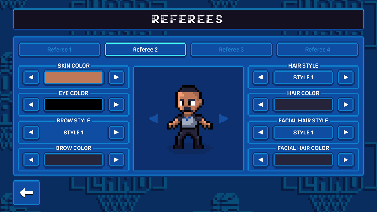 KoalityGame's tweet image. In Hoop Land Update Version 1.09.5, you'll be able to customize up to four referee presets to choose from before the game. Try it out in the improved custom league editor coming to an updated demo for #SteamNextFest on October 13! #gamedev #indiedev #indiegame #screenshotsaturday