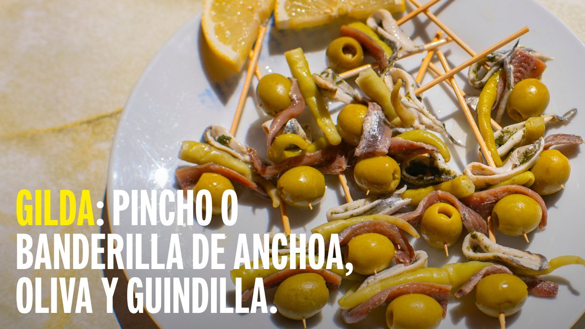 EspanaEnLatam's tweet image. 🌶️🍢 La Gilda es todo lo que un buen pintxo debe ser: sabrosa, directa y con un punto picante. Originaria del País Vasco, esta banderilla de anchoa, aceituna y guindilla es un clásico que nunca falla.

#GastronomíaDeEspaña #Pintxos #VisitaEspaña #PaísVasco