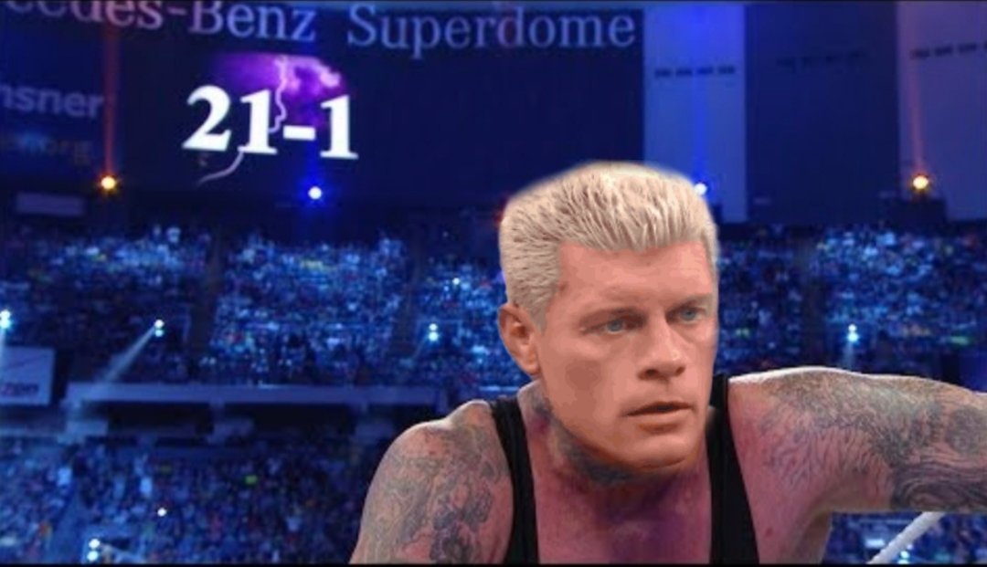RhodesKotaEra's tweet image. The streak... is over
#WWECrownJewel