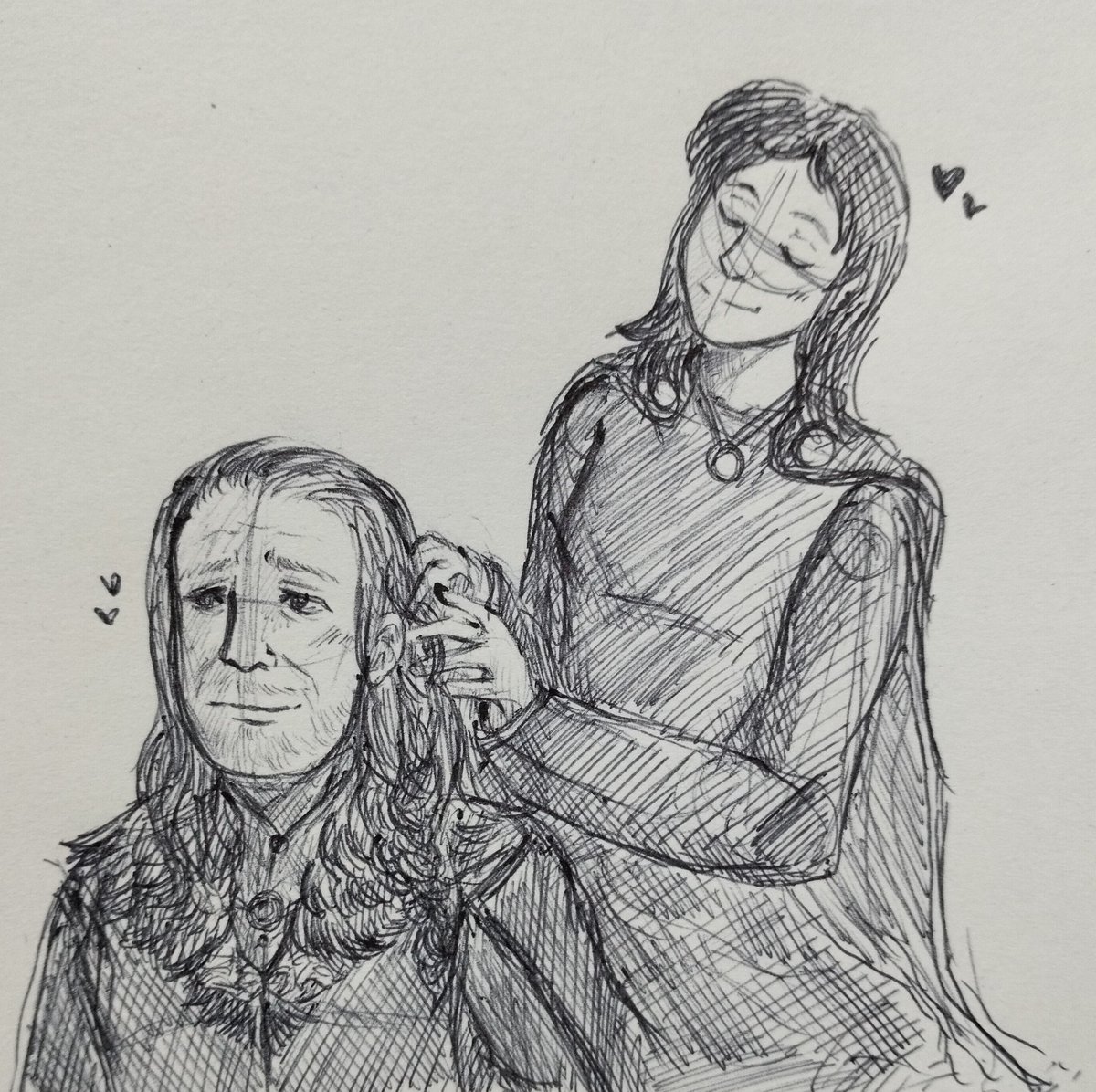 Karisuta_san's tweet image. [CALLISTA'S #INKTOBER 2025 FIRST WEEK SHOWCASE]
1- #Moustache 
2- #Weave
3- #Crown
4- #Murky