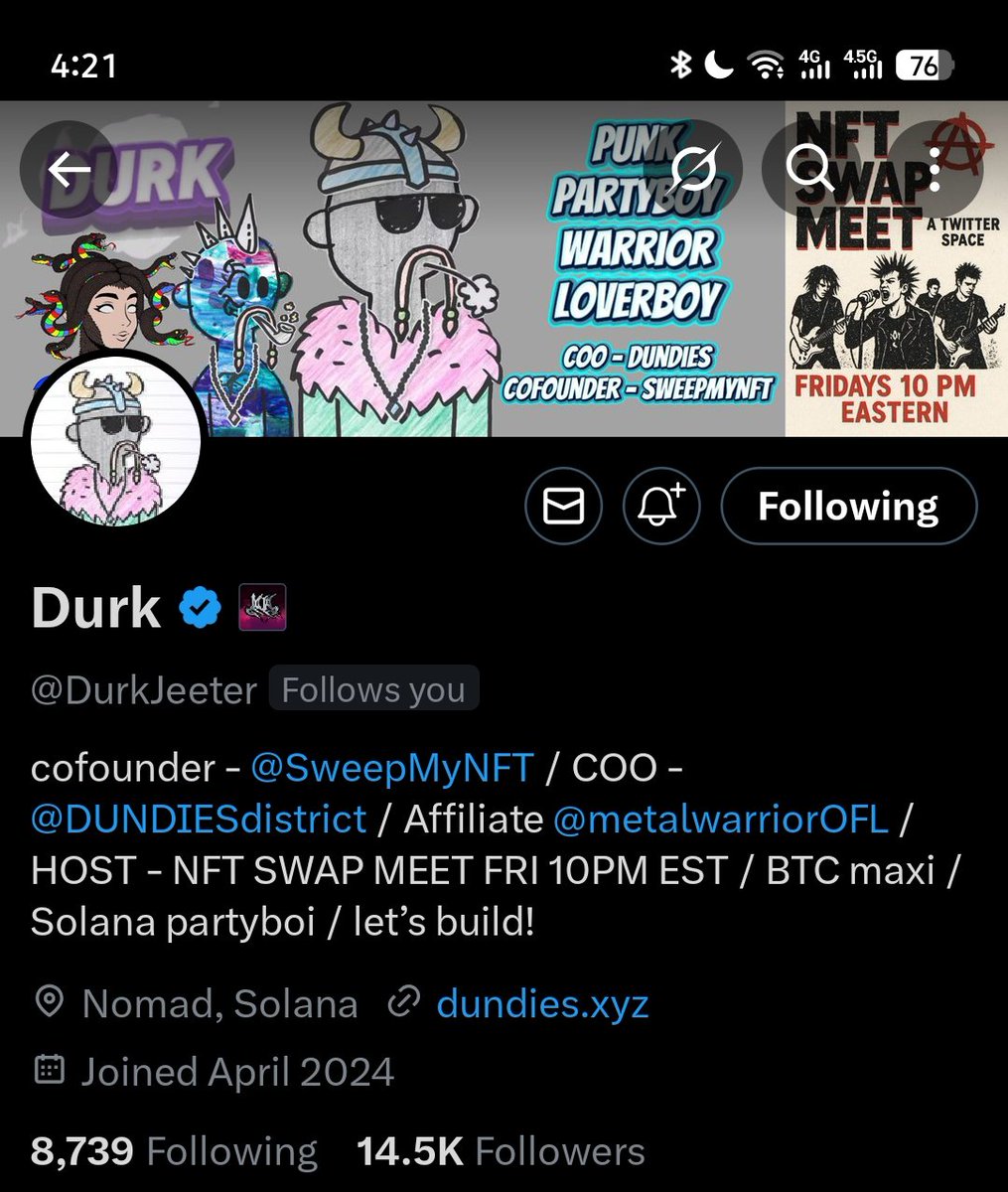 manny_wealth's tweet image. Thank you @DurkJeeter for the follow