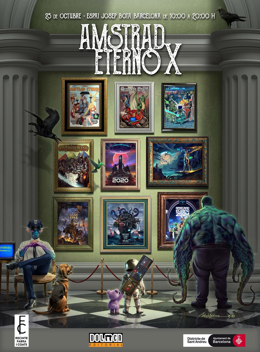 AmstradEterno's tweet image. En 2015 iniciamos el camino de #AmstradEterno. En 14 días celebraremos la décima y última edición de la feria en el Espai Josep Bota de Fabra i Coats en Barcelona. 

Entrada gratuita, ponencias, zona de juego, consolas, ordenadores, homebrew y mucho más.