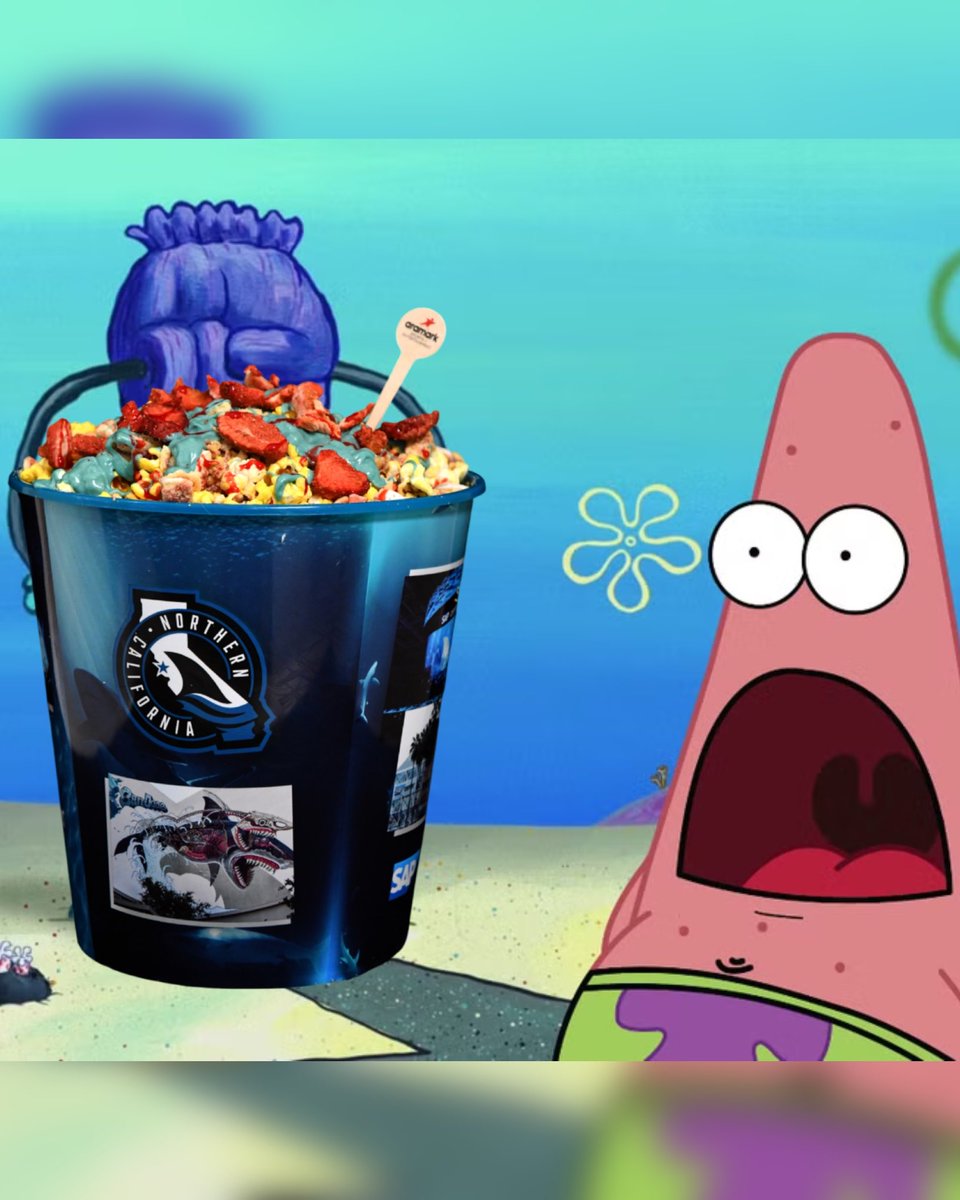 BR_OpenIce's tweet photo. The @SanJoseSharks are introducing a “Chum Bucket” to their concessions options this season 😅🧽 https://t.co/yBiStB9NZs