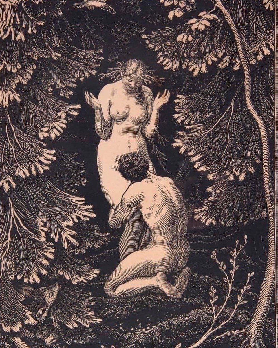 “The fruit was never an apple” — Max Svabinsky

Eve was a tool created by the devil to enslave men in the mortal world. God forbade Adam from eating the "fruit" knowing the devil would his tricks. If only Adam had listened to God and gone his own way, men might not have suffered.