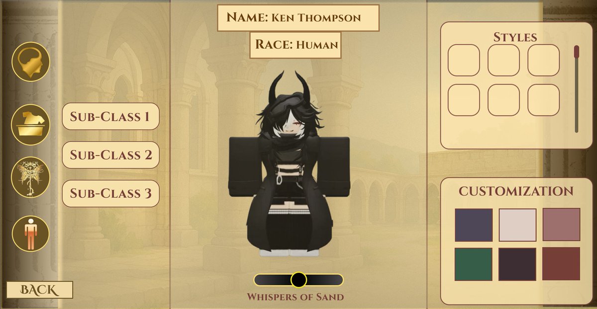 Kenn_069's tweet image. #RobloxDev #RobloxUI #ROBLOX #robloxart 

My first ever Character customization Design