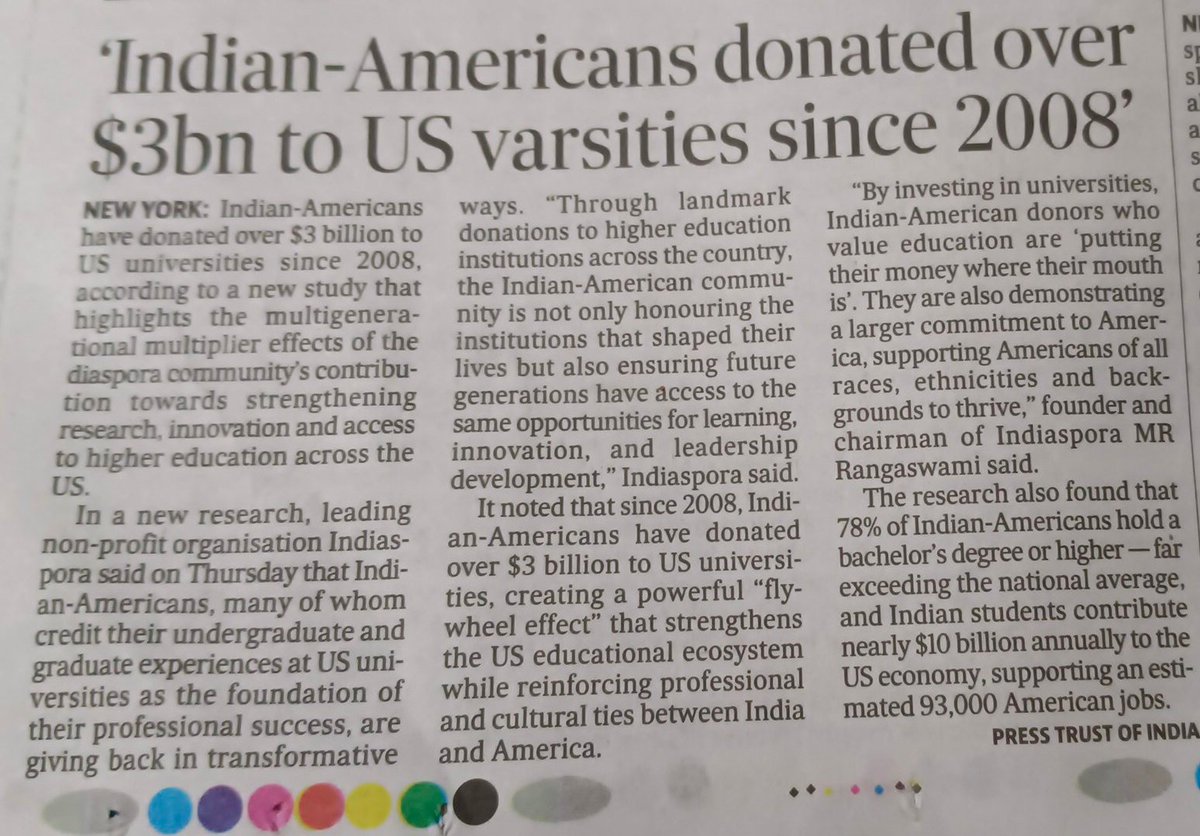 'Indian-American donated over $3 billion to US varsities since 2008'