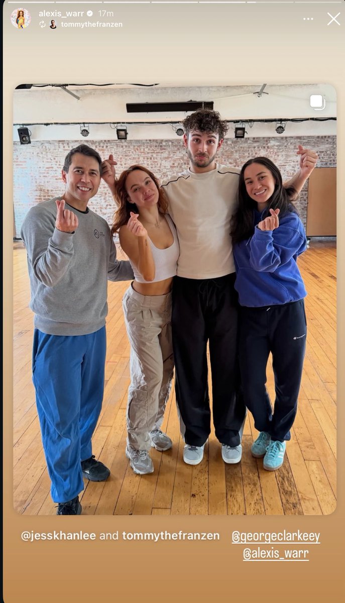 StrictlySparks's tweet photo. Alexis &amp; George are in good hands!
They have had @TommyFranzen in for their couples choice.

Just a few couples dances he has done before on Strictly include:
Bill &amp; Oti’s Rappers Delight, 
JB &amp; Lauren’s Motown, 
Jamie &amp; Karen’s I’m Still Standing.

Check out his account. https://t.co/cpKTu5O3g6