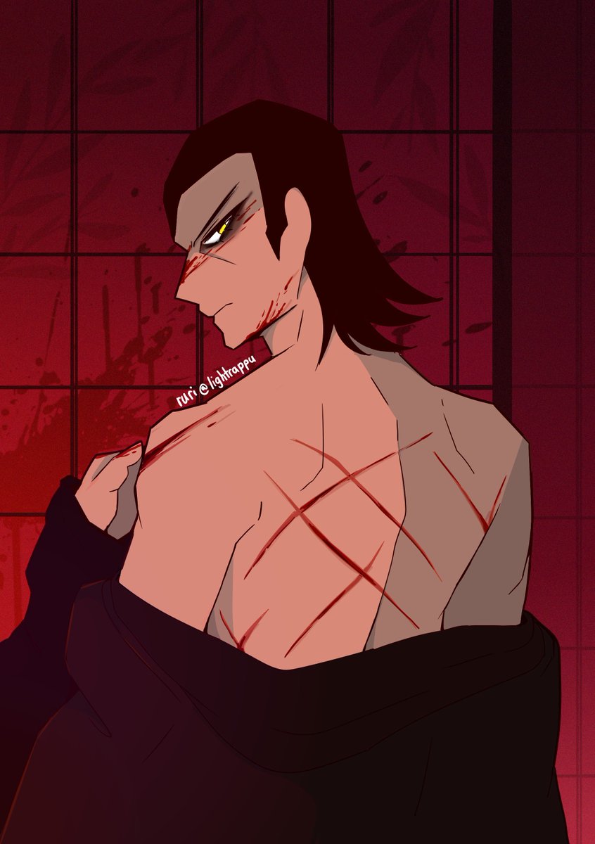 Nishiki Week day 7: Ishin! 
I redrew one of my first fan art, Izo after hours 🐈‍⬛

#NishikiWeek2025