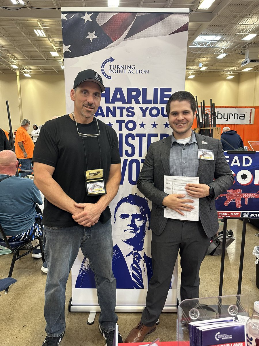 NFormicaGOP's tweet image. Dante is walking away from the Democrat Party!

I just helped him register to vote Republican! +1 🔴

He is a gunsmith &amp;amp; hunter that was always a lifelong Democrat, but Charlie finally convinced him to switch!

Pittsburgh Gun Show! 📌

@TPAction_