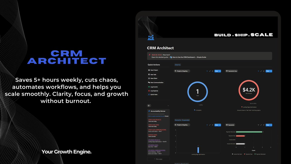 deepak_notion's tweet image. Updating gumroad product page.
CRM Architect is launching Monday.
🔥 Spots are limited.
Join the waitlist NOW to lock in the Pre - order only discount (biggest I’ll ever offer).
Once sold out, the price goes up forever.
Don’t miss out. Secure your seat & join the winners…