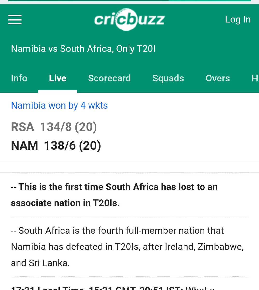 thatkathik's tweet image. साउथ अफ्रीका का क्या हाल हो रहा है.. 

#RSAvsNAM