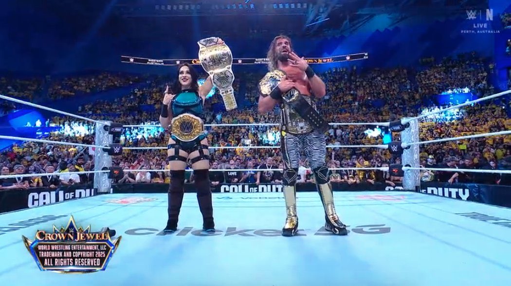 TheWrestleHQ's tweet image. That’s #WWECrownJewel over and out!

Did you enjoy the show? Ratings and opinions below please 👇