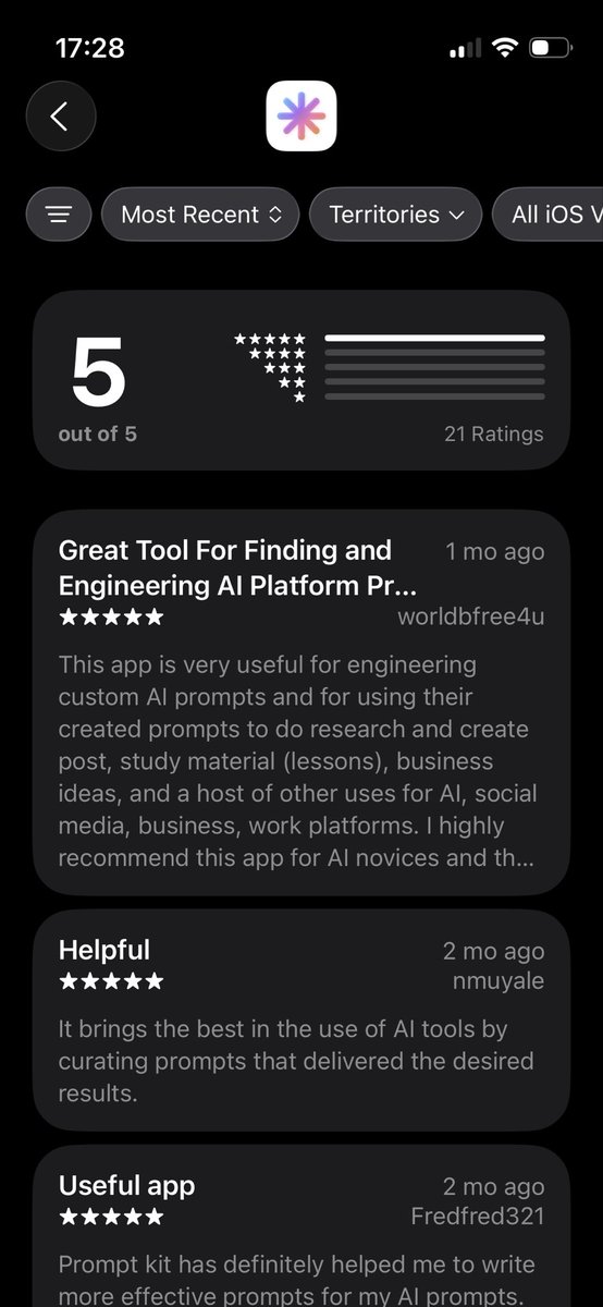 21 five stars 🙏🎉🚀