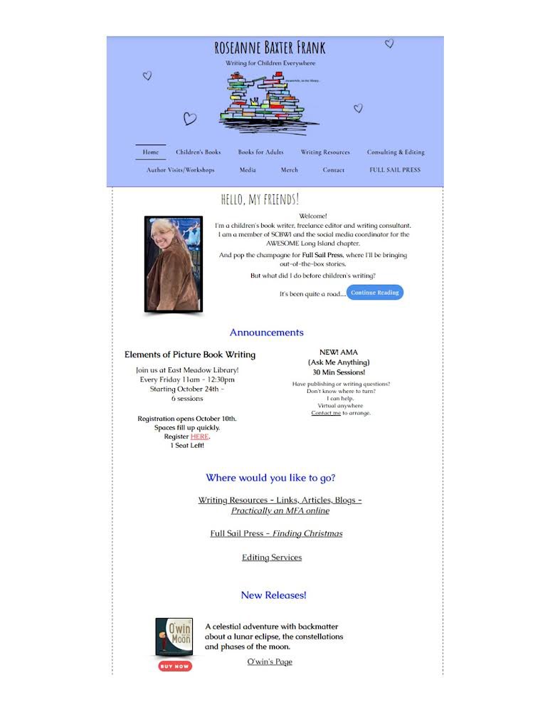 I thought I’d just tweak my site JUST A LITTLE BIT. 
Ended up doing an overhaul. 

What do you think? 
Quick links for easier navigation. 
A whole section for #halloween reads. 
rbfrank.com