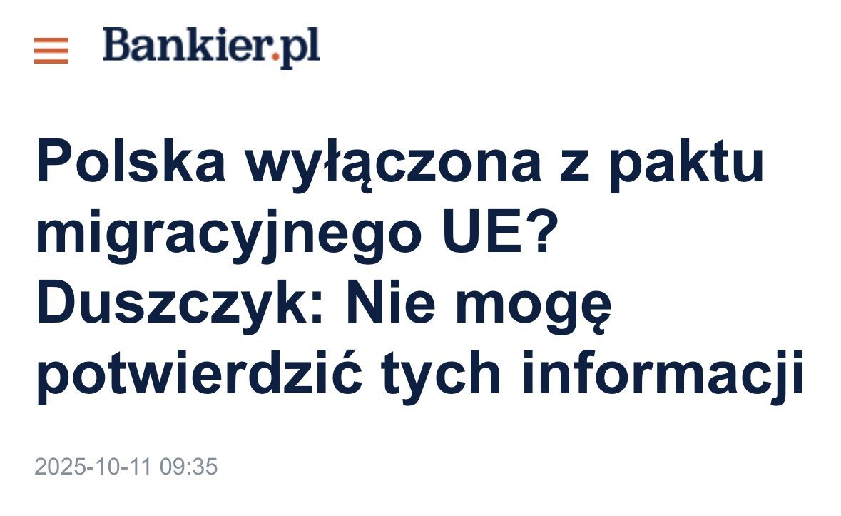 JanMolskiIII's tweet image. HAHAHAHAHAHAHAHAHAH 

A ci z platformy od rana grzeją, że Polska jest wyłączona z paktu migracyjnego 😆