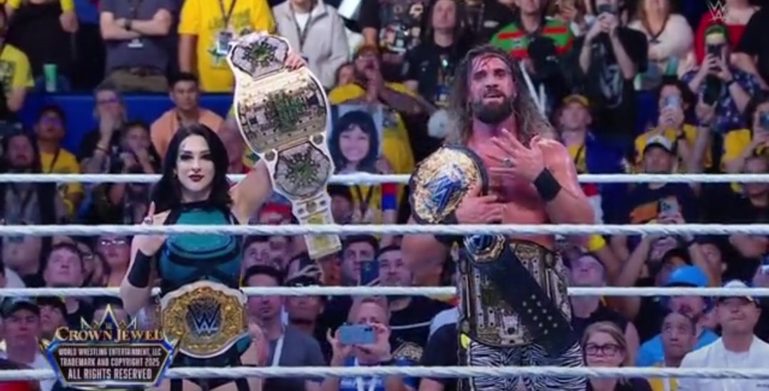 CrispyWrestlin's tweet image. #WWECrownJewel was a darn good show
- Bronson Reed winning (right call)
- Stephanie Vaquer winning (right call)
- Kabuki Warriors vs Rihyo was really goof
- Cena vs Styles was excellent
- Seth beats Cody (right call)
- No goofy shit at the end