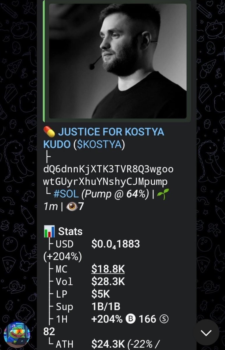 Cookerdrex's tweet image. shared $Kostya with my private TG when it was just a $18k market cap.

Now 138k marketcap✊🏻