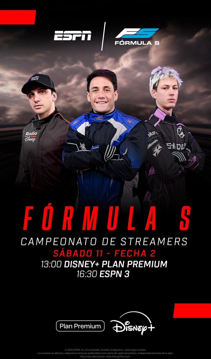 fansclubbausa's tweet image. Por este link pueden ver la 2da fecha de la #FórmulaS dónde estará corriendo Bauti para la Escuderia de Radio Disney ❤️ 

🔗:youtube.com/live/z3ea-nKSm…