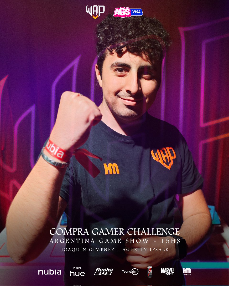 Se corre en <a href="/ArGameShow/">AGS Visa 🎮🕹️</a> 🏁

Desde las 15hs, doble presencia en la Compra Gamer Challenge.