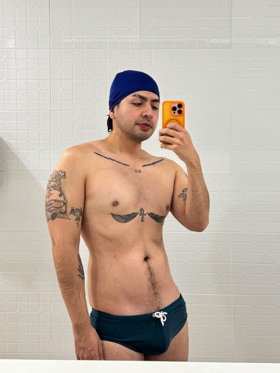 Así me tiene la natación. 🏊