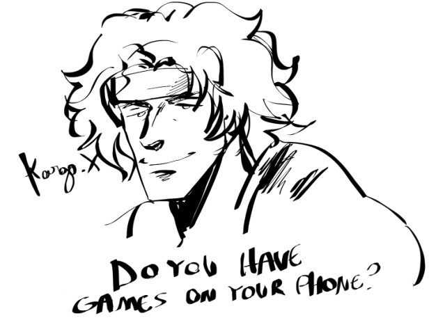 This was my first and last drawing of Makalov