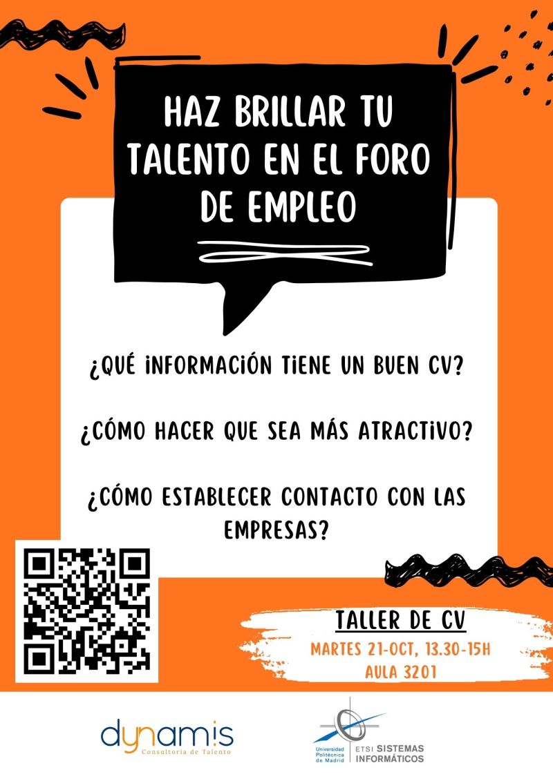 ETSISI UPM (@etsisiupm) on Twitter photo ¿Quieres preparar tu CV para tener éxito en la búsqueda de prácticas o tu primer empleo?
No te pierdas el próximo taller que organizamos junto a la empresa dynamis, como antesala del Foro de Empleo Informático en Campus Sur
Octubre por la empleabilidad en la <a href="/ETSISIupm/">ETSISI UPM</a> ¿Quieres preparar tu CV para tener éxito en la búsqueda de prácticas o tu primer empleo?
No te pierdas el próximo taller que organizamos junto a la empresa dynamis, como antesala del Foro de Empleo Informático en Campus Sur
Octubre por la empleabilidad en la <a href="/ETSISIupm/">ETSISI UPM</a>