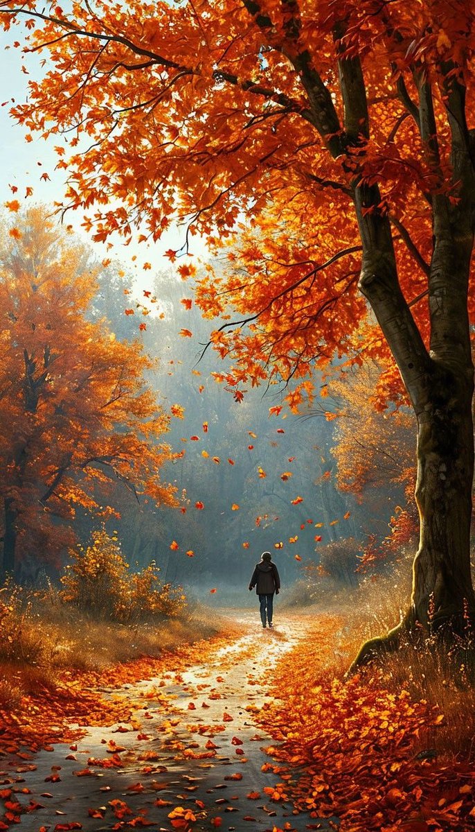Cloe90602's tweet image. Autumn walk 🍁