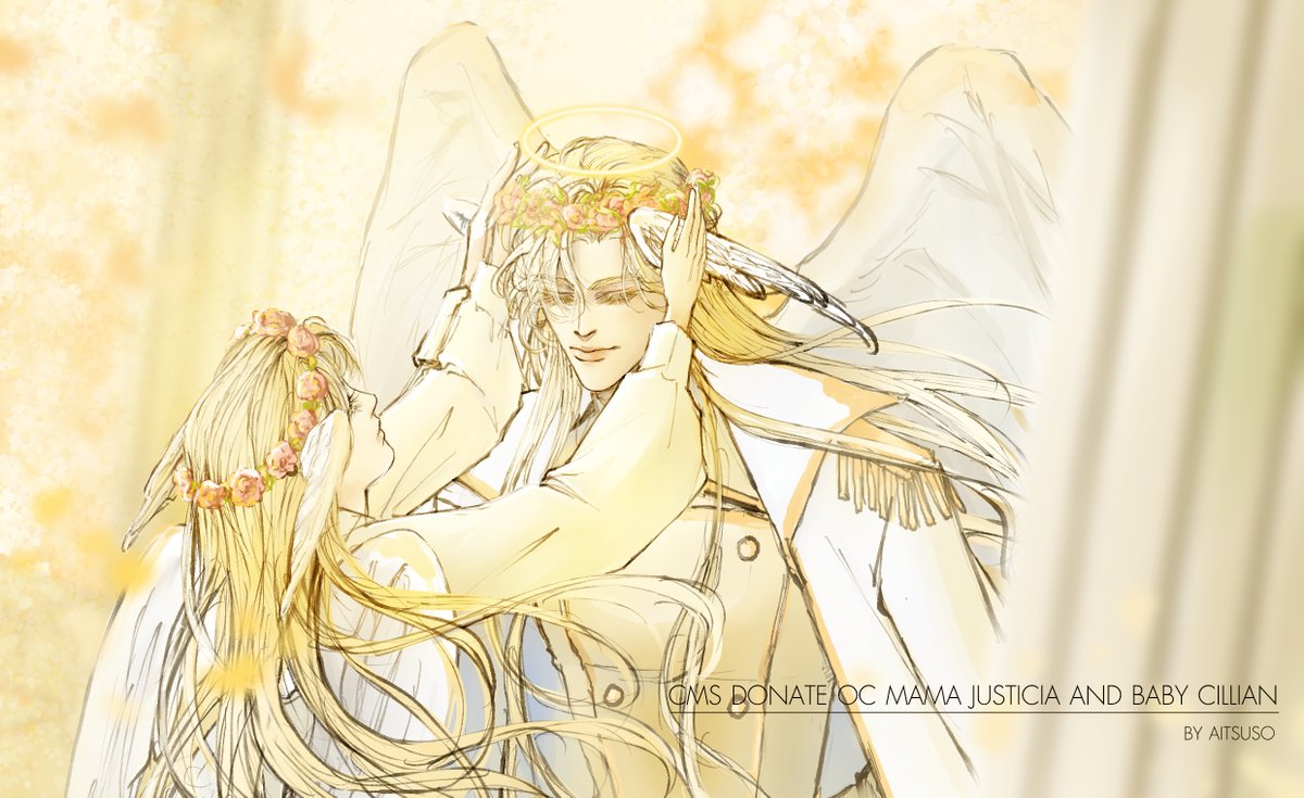 Commission Donate ที่จริงเป็นภาพเต็มตัวนะ แต่ตัดเอามาลงครึ่งตัวให้เห็นหน้าชัดๆ ค่ะ
OC Justicia(Me) and OC Cillian (<a href="/maddog_xrm/">ᴍᴀᴅ |</a> )