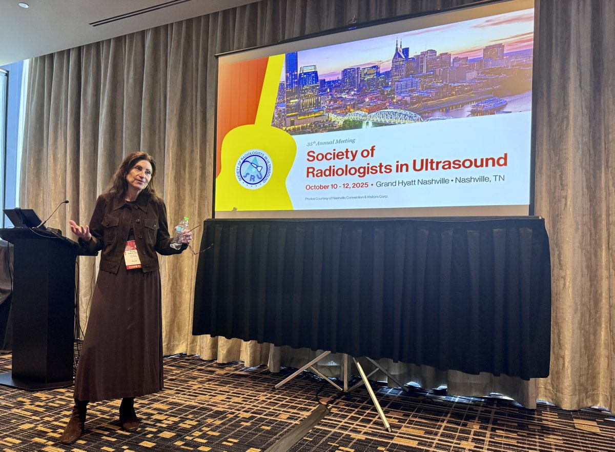 The incoming president of ⁦<a href="/sruradiology/">SRU Radiology</a>⁩ lecturing at the annual meeting on Liver Transplant ! #sru25
