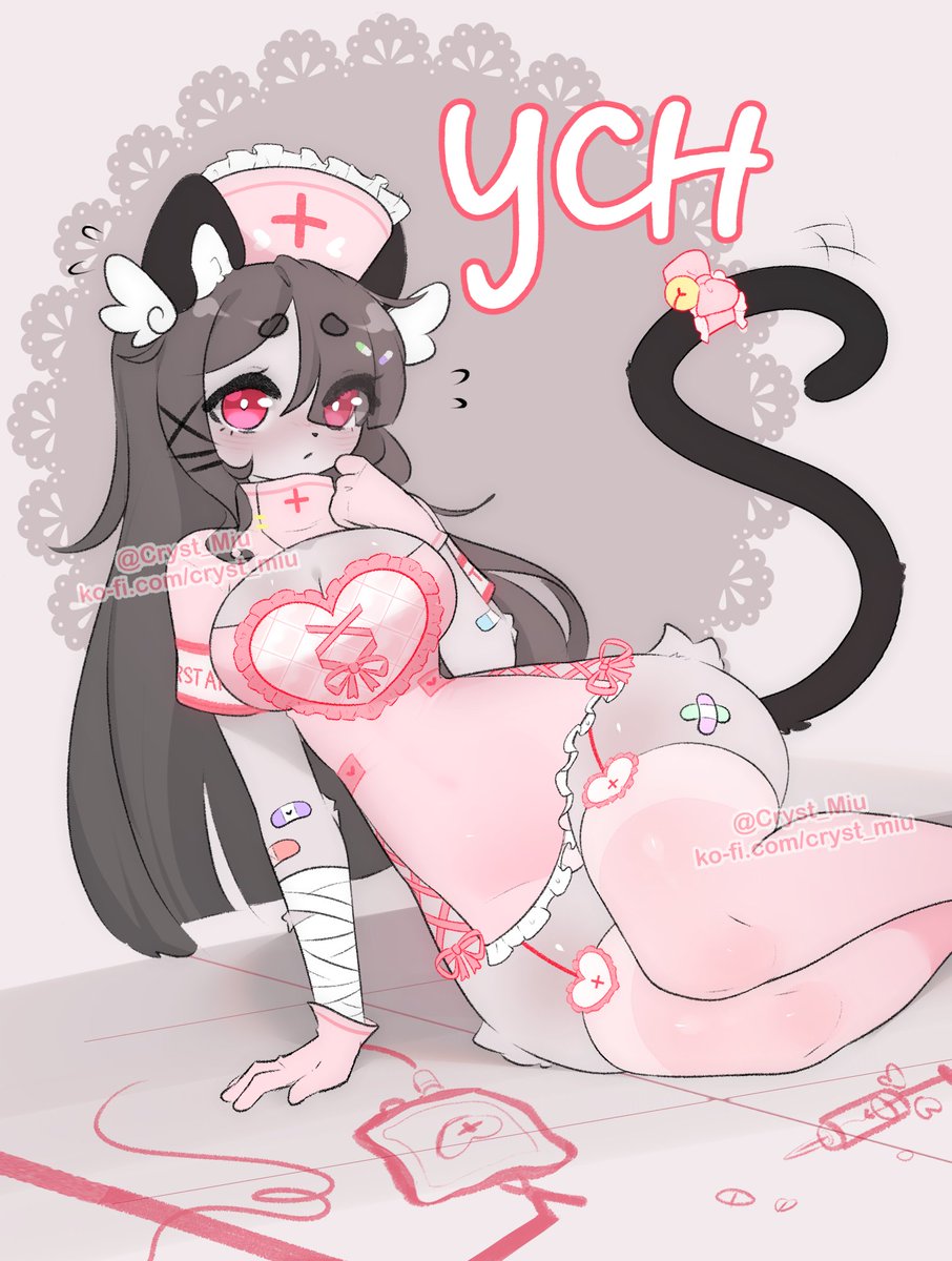 Cryst_Miu's tweet photo. She tripped 💔
🎃 [Halloween?] Nurse YCH 🎃

SB: $90
MI: $10
AB1: $350 (reduce remaining time to 12 hours left!)
AB2: $400 (will be semi animated like bellow <33)
~~AB2 can outbid AB1~~

Ends in ~72 hrs or when i say so, pls check my full TOS too! More info/ Bid bellow ⬇️ https://t.co/HEQdgaC7xR