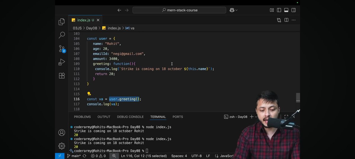 vkajal10's tweet image. Day 21&amp;amp;22 🚀💻   #BuildInPublic 

📌JavaScript Lecture8✅️

📌Today I learned:
🔹️basic CRUD operations
🔹️this keyword in JS
🔹️keys, values, entries 
🔹️how objects are stored.

#100DaysOfCode #CodingJourney #webdevelopment #JavaScript