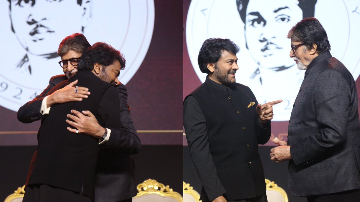 chiruholicc's tweet image. Happy Birthday #AmitabhBachchan sir
From #MegastarChiranjeevi fans
#HBDAmitabhBachchan