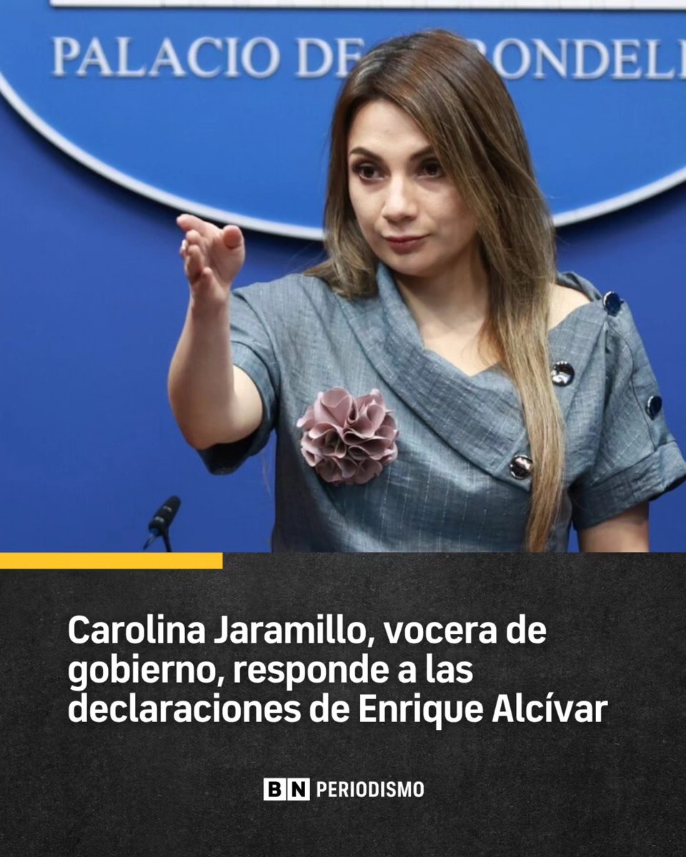 Carolina Jaramillo se refirió a las críticas de Enrique Alcívar, periodista ecuatoriano, sobre la negativa en dejarle participar de sus ruedas de prensa. "Estimado Enrique me pongo en contacto con el equipo de Comunicación para habilitar tu ingreso", dijo Jaramillo. "Fui